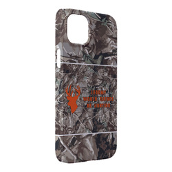 Hunting Camo iPhone Case - Plastic - iPhone 14 Plus (Personalized)