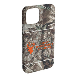 Hunting Camo iPhone Case - Plastic - iPhone 15 Plus (Personalized)