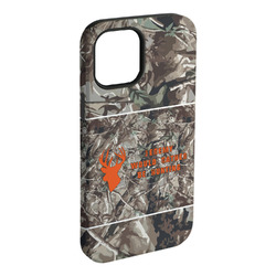 Hunting Camo iPhone Case - Rubber Lined - iPhone 15 Plus (Personalized)