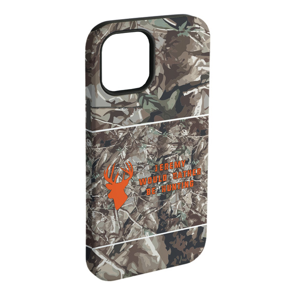 Custom Hunting Camo iPhone Case - Rubber Lined (Personalized)