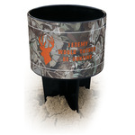 Hunting Camo Black Beach Spiker Drink Holder (Personalized)