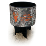 Hunting Camo Black Beach Spiker Drink Holder (Personalized)