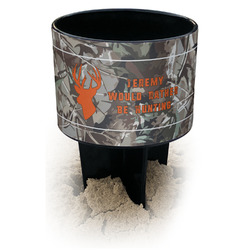 Hunting Camo Black Beach Spiker Drink Holder (Personalized)