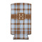 Two Color Plaid 12oz Tall Can Sleeve - FRONT