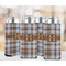 Two Color Plaid 12oz Tall Can Sleeve - Set of 4 - LIFESTYLE