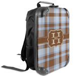 Two Color Plaid Kids Hard Shell Backpack (Personalized)