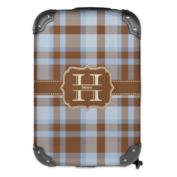 Two Color Plaid Kids Hard Shell Backpack (Personalized)