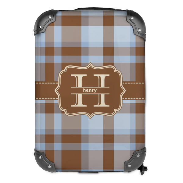 Two Color Plaid 13" Hard Shell Backpacks - FRONT