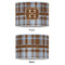 Two Color Plaid 16" Drum Lampshade - APPROVAL (Poly Film)