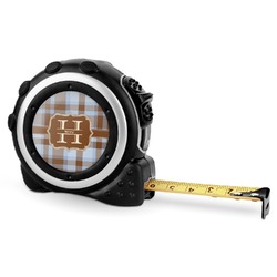 Two Color Plaid Tape Measure - 16 Ft (Personalized)