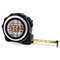 Two Color Plaid 16 Foot Black & Silver Tape Measures - Front