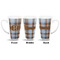 Two Color Plaid 16 Oz Latte Mug - Approval