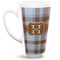 Two Color Plaid Latte Mug (Personalized)