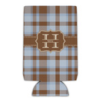 Two Color Plaid Can Cooler (Personalized)