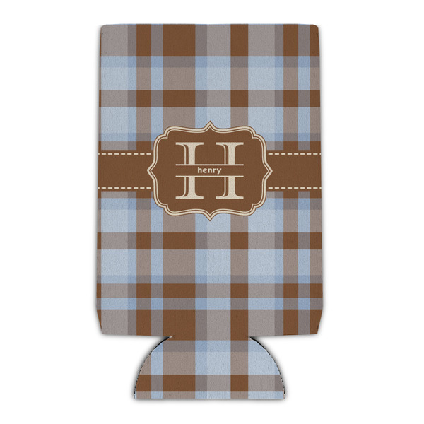 Custom Two Color Plaid Can Cooler (Personalized)