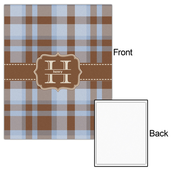 Two Color Plaid 16x20 - Matte Poster - Front & Back