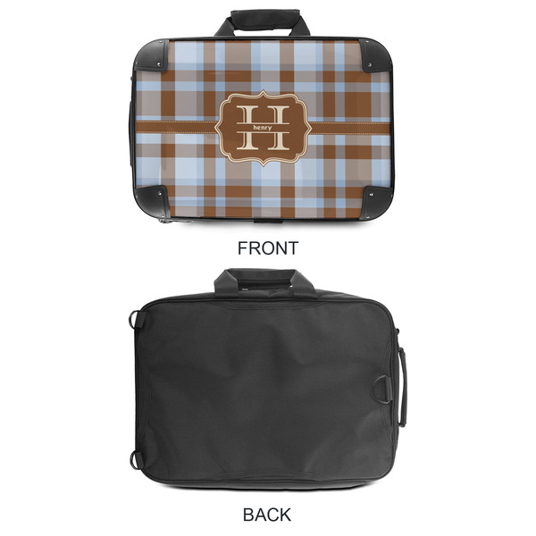 Two Color Plaid 18" Laptop Briefcase - APPROVAL