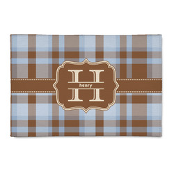 Two Color Plaid 2' x 3' Indoor Area Rug (Personalized)
