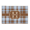 Two Color Plaid 2'x3' Patio Rug - Front/Main