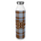 Two Color Plaid 20oz Stainless Steel Water Bottle - Full Print (Personalized)