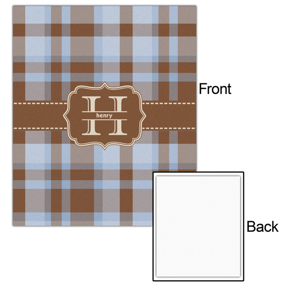 Two Color Plaid 20x24 - Matte Poster - Front & Back