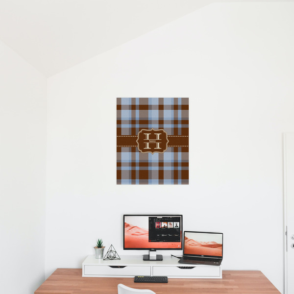 Two Color Plaid 20x24 - Matte Poster - On the Wall