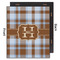 Two Color Plaid 20x24 Wood Print - Front & Back View