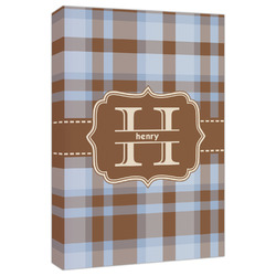 Two Color Plaid Canvas Print - 20x30 (Personalized)