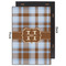 Two Color Plaid 20x30 Wood Print - Front & Back View