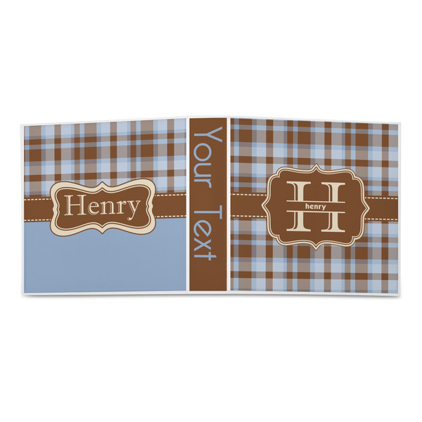 Two Color Plaid 3-Ring Binder Approval- 2in