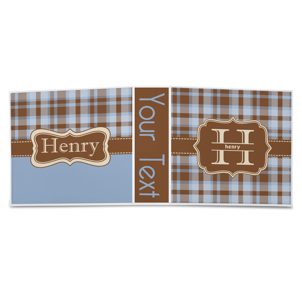 Two Color Plaid 3-Ring Binder Approval- 3in