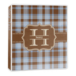 Two Color Plaid 3-Ring Binder - 1 inch (Personalized)