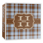 Two Color Plaid 3-Ring Binder - 2 inch (Personalized)