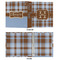 Two Color Plaid 3 Ring Binders - Full Wrap - 1" - APPROVAL