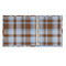 Two Color Plaid 3 Ring Binders - Full Wrap - 1" - OPEN INSIDE