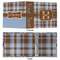 Two Color Plaid 3 Ring Binders - Full Wrap - 2" - APPROVAL