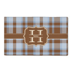 Two Color Plaid 3' x 5' Indoor Area Rug (Personalized)