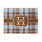 Two Color Plaid 5'x7' Patio Rug - Front/Main