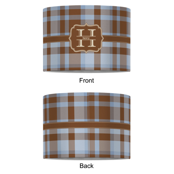 Two Color Plaid 8" Drum Lampshade - APPROVAL (Fabric)