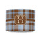 Two Color Plaid 8" Drum Lampshade - FRONT (Poly Film)