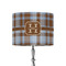 Two Color Plaid 8" Drum Lamp Shade - Fabric (Personalized)