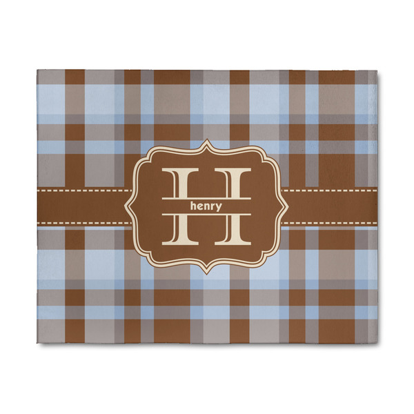 Custom Two Color Plaid 8' x 10' Indoor Area Rug (Personalized)