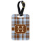 Two Color Plaid Aluminum Luggage Tag (Personalized)