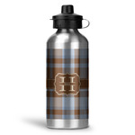 Two Color Plaid Water Bottle - Aluminum - 20 oz (Personalized)