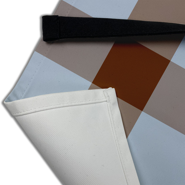Two Color Plaid Apron - (Detail)