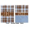 Two Color Plaid Baby Blanket (Double Sided - Printed Front and Back)