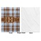 Two Color Plaid Baby Blanket (Single Side - Printed Front, White Back)