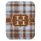 Two Color Plaid Baby Swaddling Blanket (Personalized)