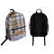 Two Color Plaid Backpack front and back - Apvl