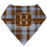 Two Color Plaid Bandana Bib (Personalized)